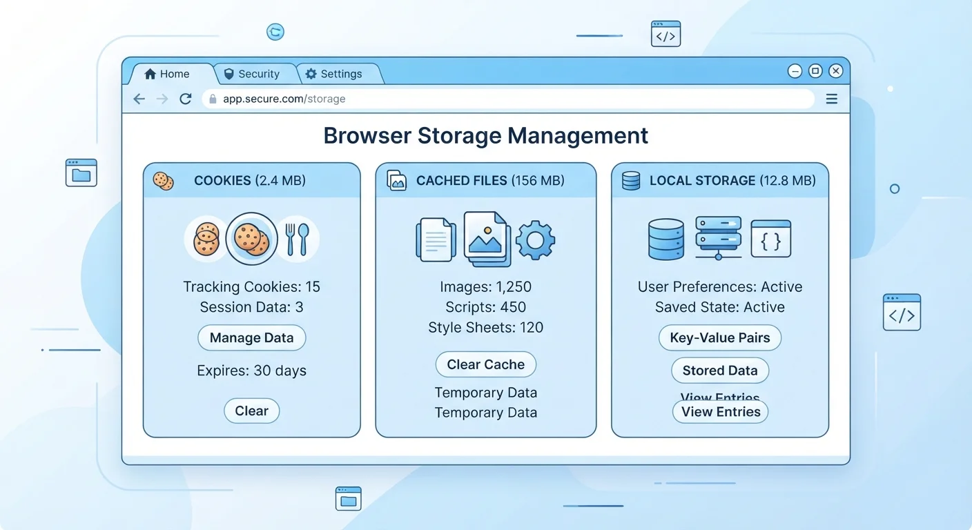 Browser Storage Explained: Cookies, Cache, and Local Data