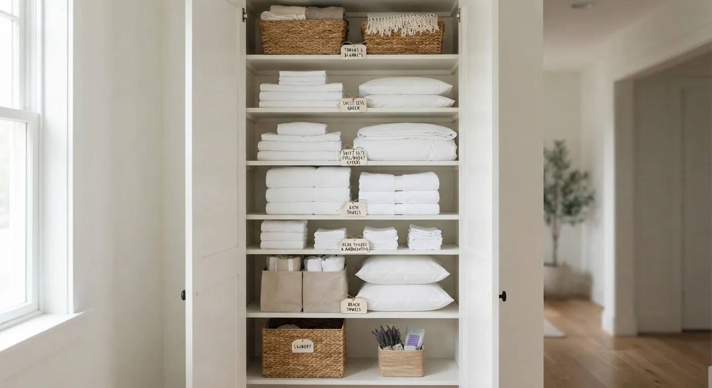 Keeping a Well-Stocked Linen Closet Without Overfilling It