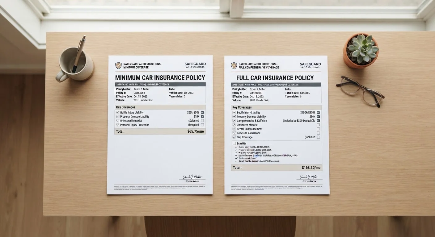 Minimum Coverage vs. Full Coverage: What the Labels Actually Mean
